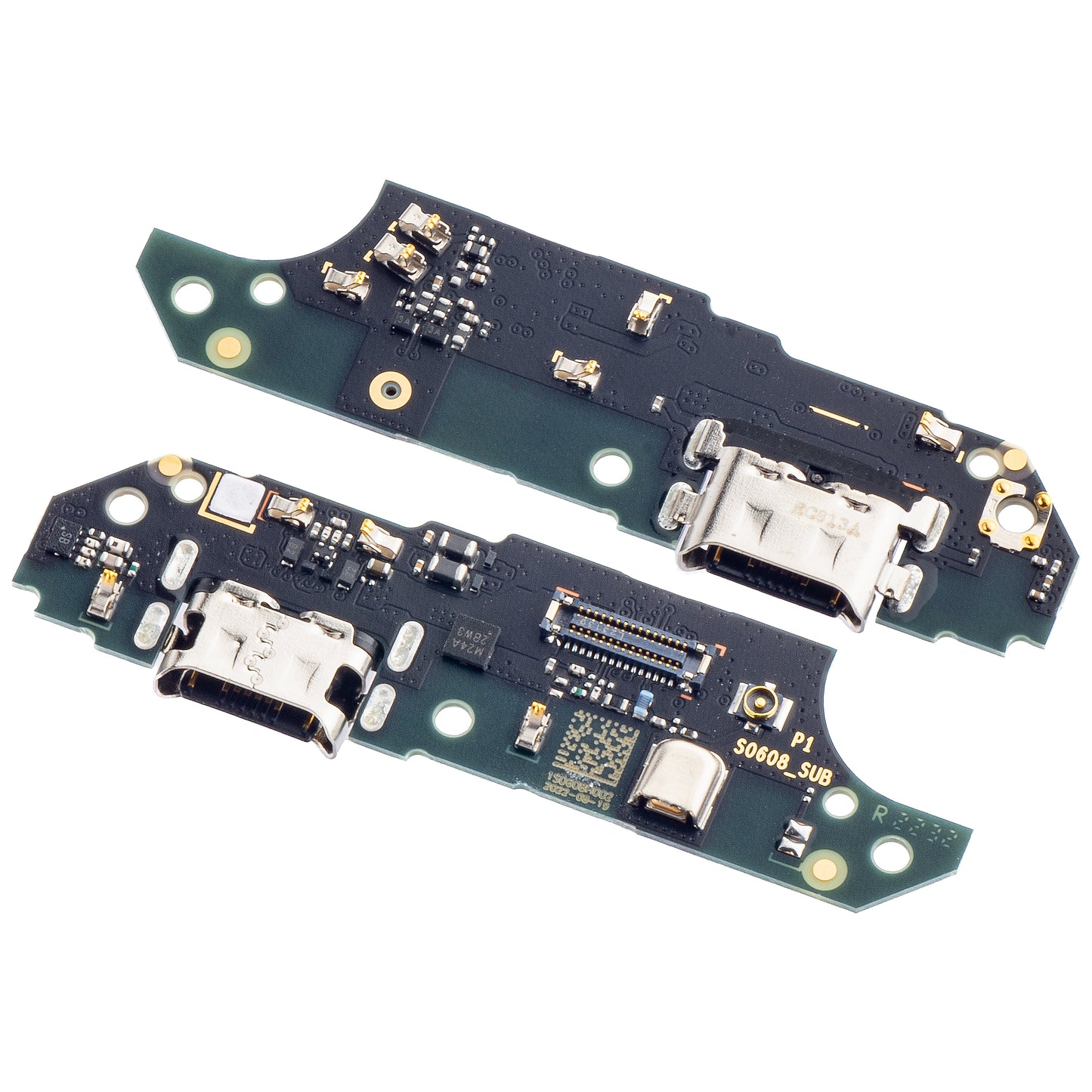 Placa con Conector de Carga - Micrófono Motorola Moto E22i / E22, Service Pack 5P68C21593