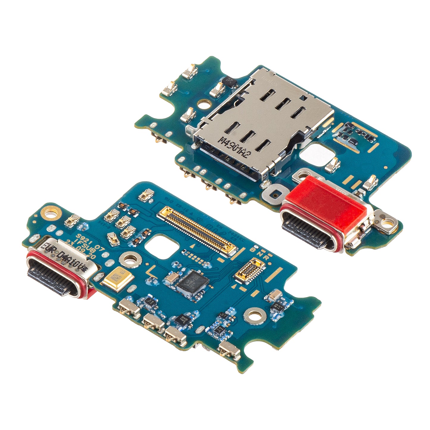 Placa con Conector de Carga - Micrófono - Módulo Lector SIM Samsung Galaxy S24 S921, Service Pack GH96-16507A
