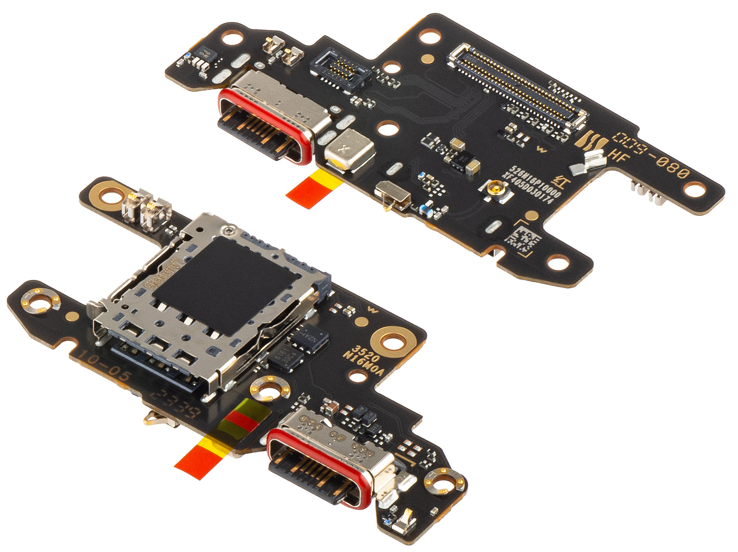 Placa con Conector de Carga - Micrófono - Módulo Lector SIM Xiaomi Poco X6, Service Pack 560004N16P00