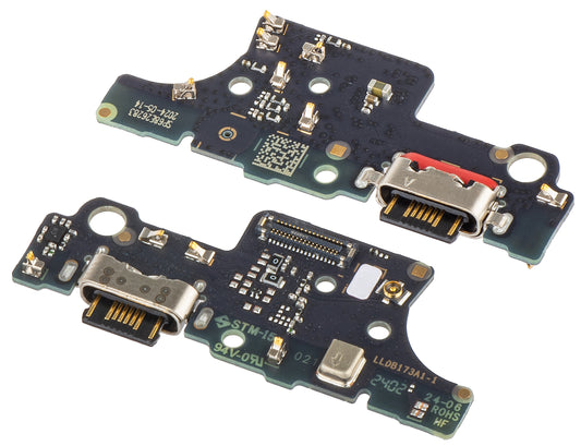 Placa con conector de carga - Micrófono Motorola Moto E14, Service Pack 5P68C24651