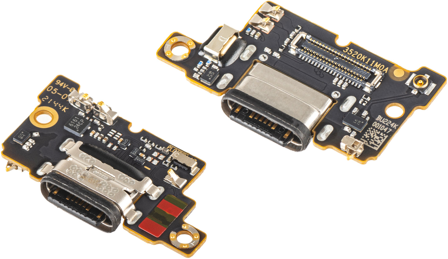 Placa con conector de carga - Xiaomi Poco F3 Micrófono, Service Pack 560001K11A00