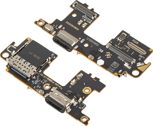 Placa con Conector de Carga - Micrófono - Módulo Lector SIM Xiaomi Mi 11 5G, Service Pack 56000F00K200