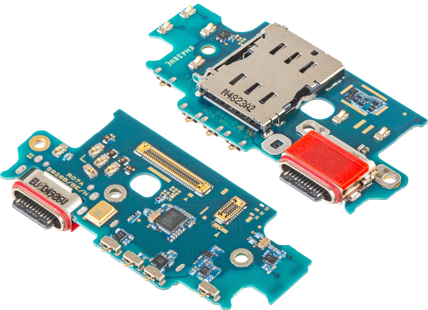 Placa con Conector de Carga - Micrófono - Módulo Lector SIM Samsung Galaxy S24+ S926, Service Pack GH96-16542A