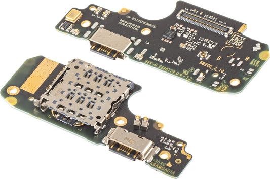 Placa con Conector de Carga - Micrófono - Módulo Lector SIM Xiaomi Redmi Note 12 Pro 4G, Service Pack 5600020K6A00