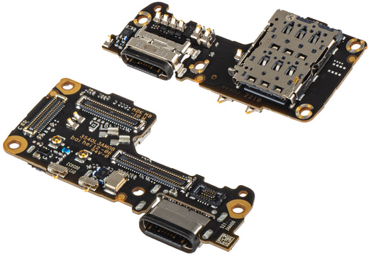 Placa con Conector de Carga - Micrófono - Módulo Lector SIM Xiaomi 12S / 12X / 12, Service Pack 5600010L3A00