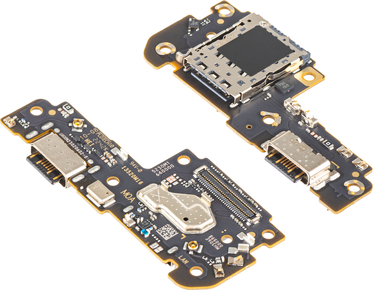 Placa con Conector de Carga - Micrófono - Módulo Lector SIM Xiaomi Redmi Note 12 Pro 5G, Service Pack 5600020M1600