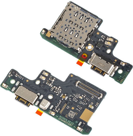 Placa con Conector de Carga - Micrófono - Módulo Lector SIM Xiaomi Redmi Note 14 4G, Service Pack 5600020000700