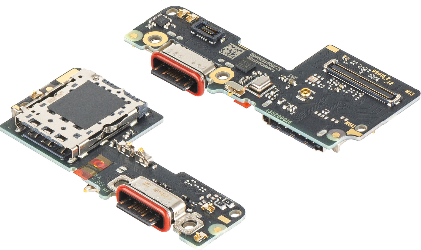 Placa con Conector de Carga - Micrófono - Módulo Lector SIM Xiaomi Redmi Note 14 Pro 5G, Service Pack 56002600O1600