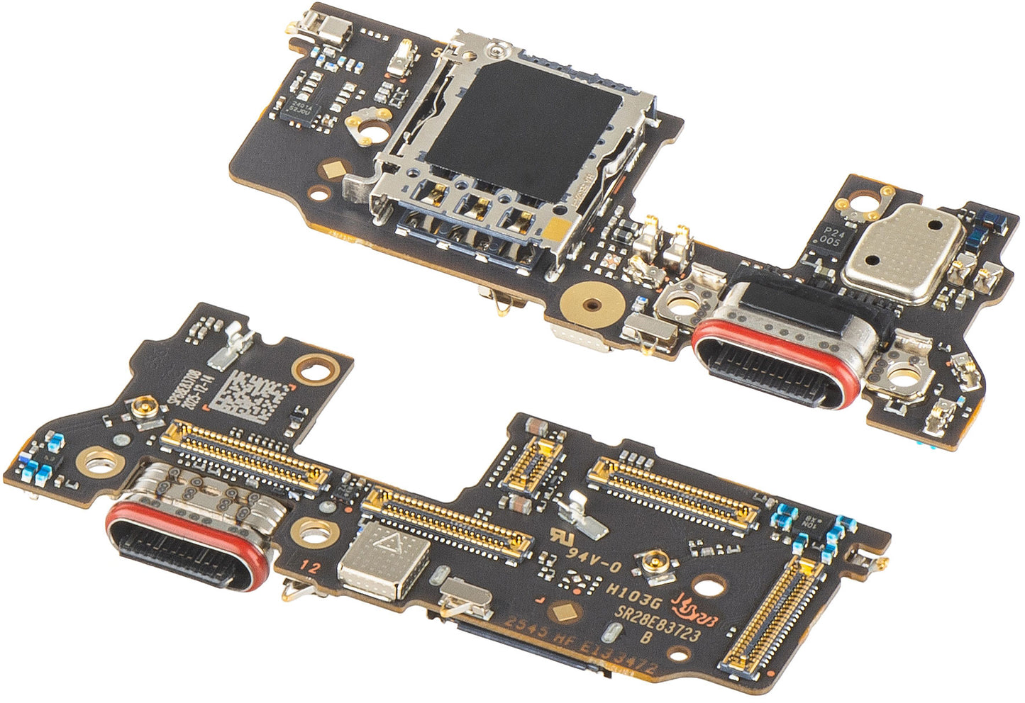 Placa con Conector de Carga - Micrófono - Módulo Lector SIM Motorola Edge 70 Ultra / Signature, Service Pack 5B28C31906