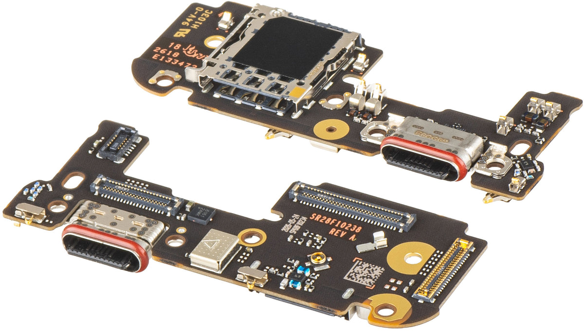 Placa con Conector de Carga - Micrófono - Módulo Lector SIM Motorola Edge 70 Max, Service Pack 5B28C33273