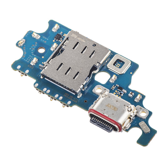 Placa con Conector de Carga - Micrófono - Módulo Lector de SIM Samsung Galaxy S21+ 5G G996