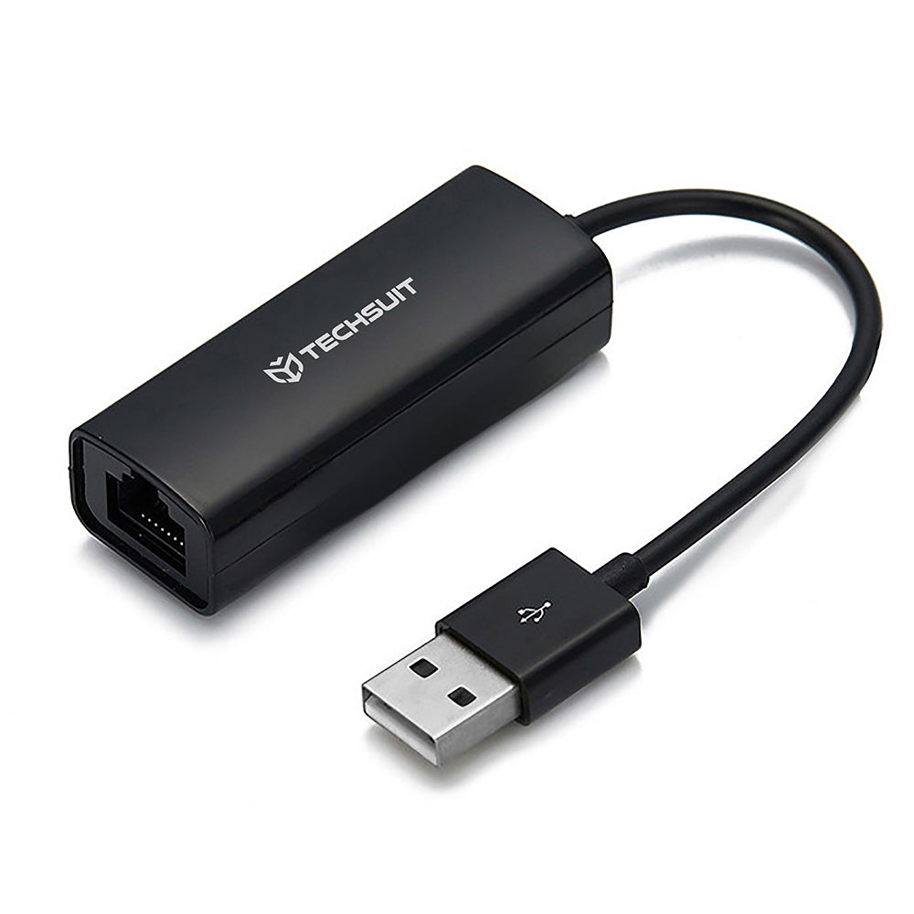 Placa de Red Techsuit AC19, RJ45, USB, Negra