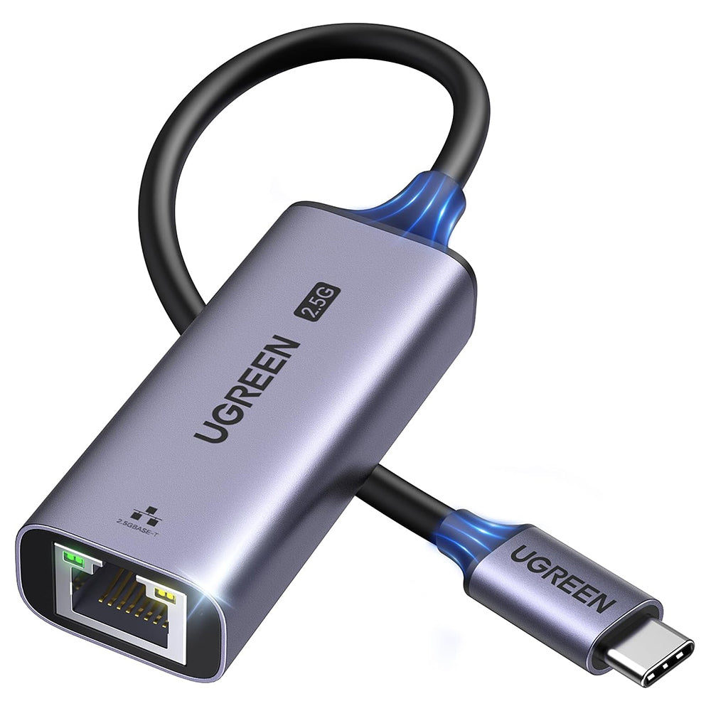 Placa de Red UGREEN CM648 (25052), RJ45, USB-C, Gris