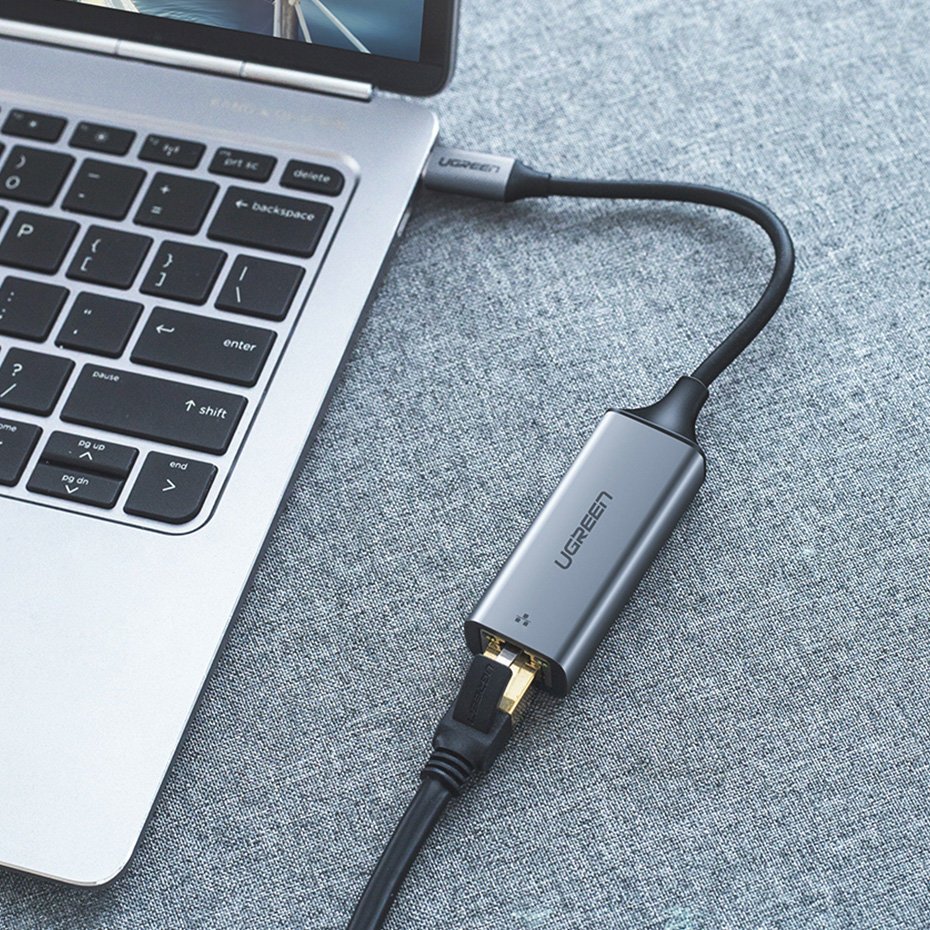 Tarjeta de red UGREEN CM199, RJ45, USB-C, Gris