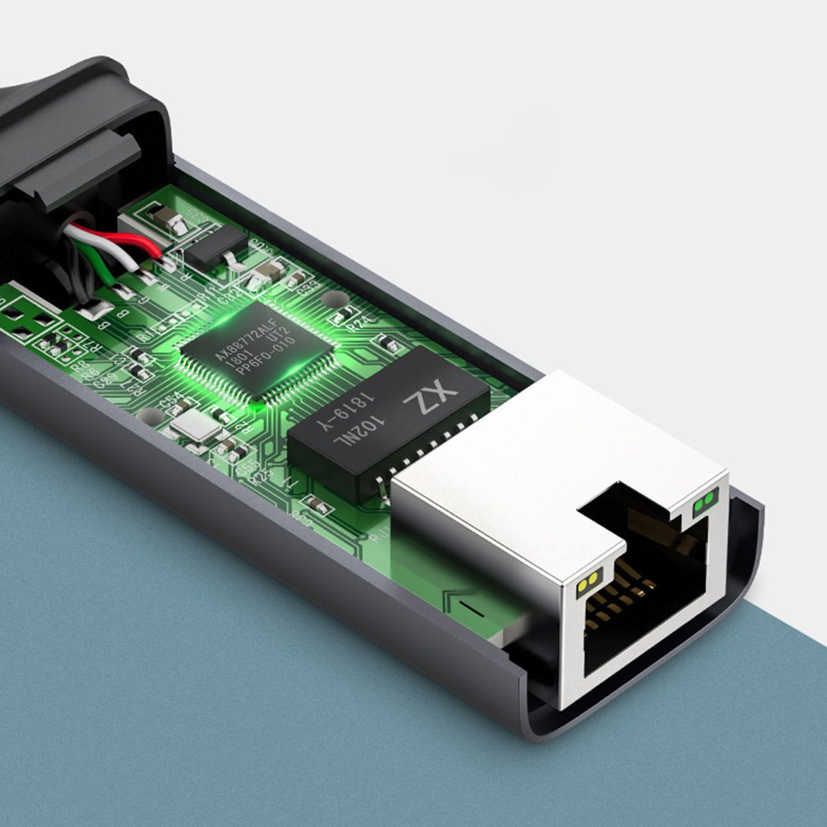 Tarjeta de red UGREEN CM199, RJ45, USB-C, Gris