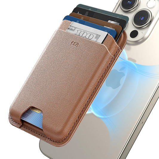 Cartera MagSafe, ESR, Boost, Marrón