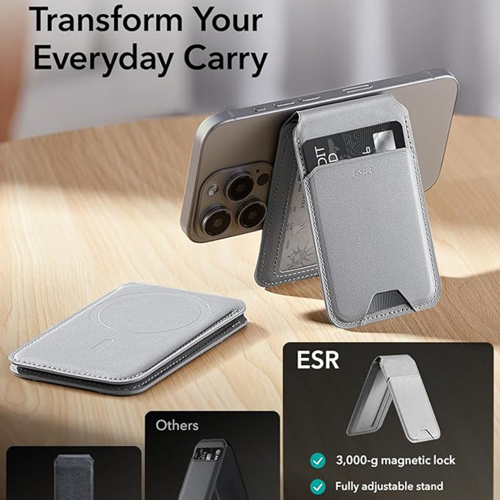 Cartera Magsafe, ESR, Gris