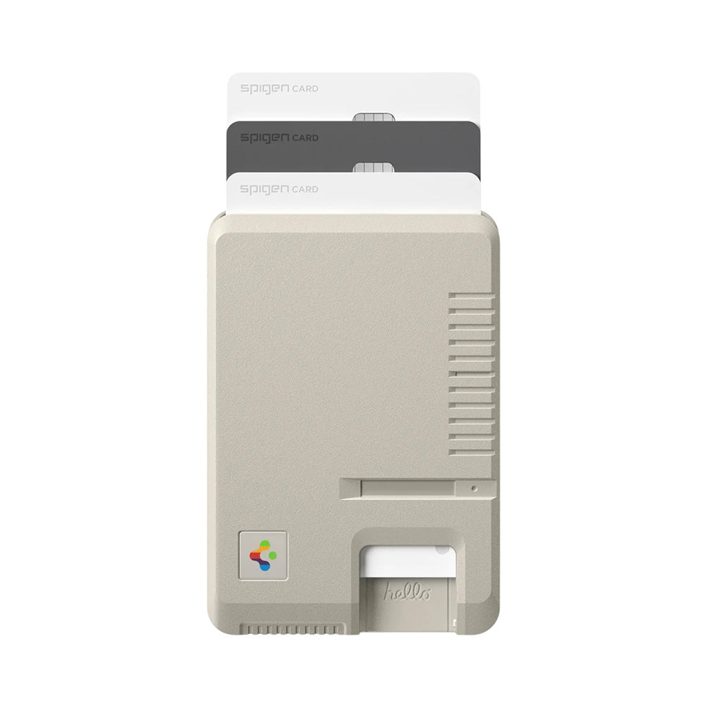 Cartera MagSafe, Spigen, Classic LS, Beige AFA10949