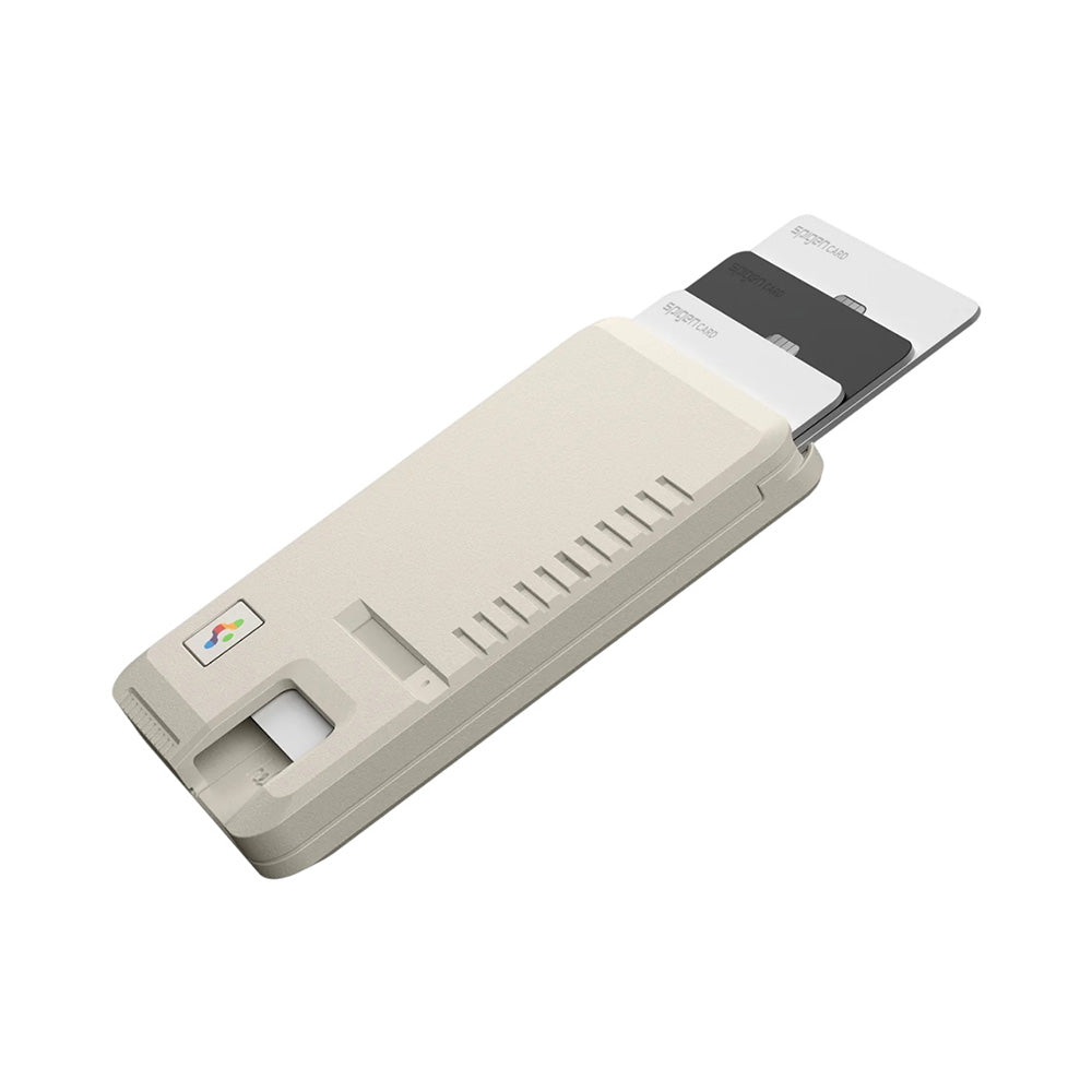 Cartera MagSafe, Spigen, Classic LS, Beige AFA10949