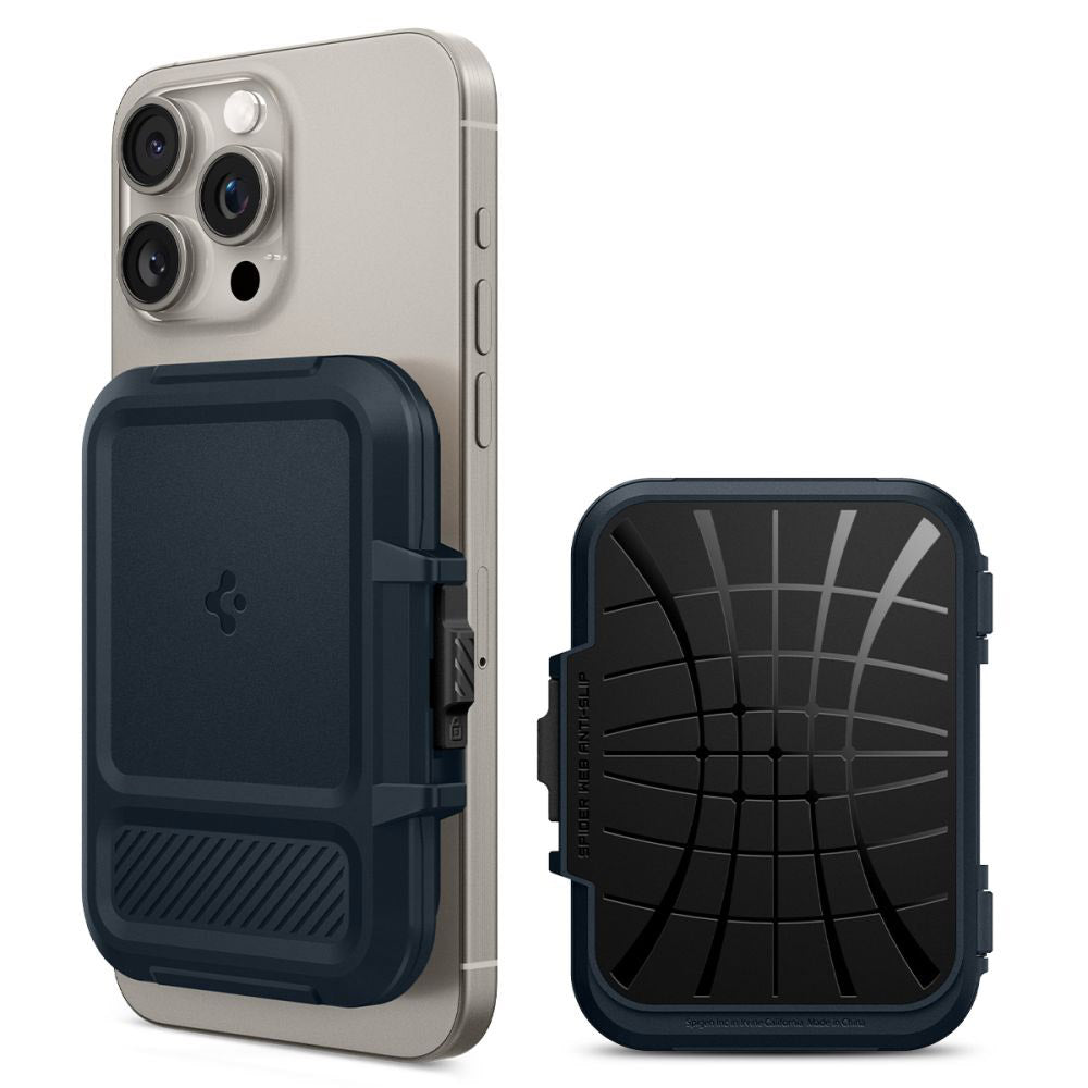 Magsafe Wallet, Spigen, Lock Fit, Black