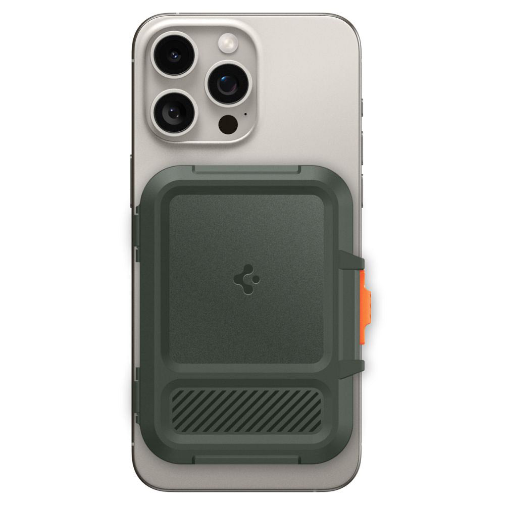 Cartera Magsafe, Spigen, Lock Fit, Verde AFA08528