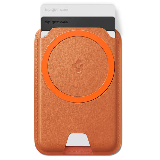 Cartera MagSafe, Spigen, Valentinus MagFit+, Naranja AFA11340