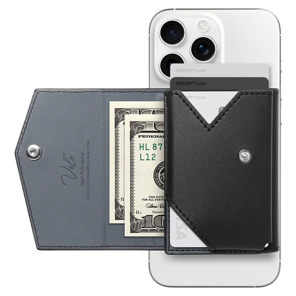 Cartera Magsafe, Spigen, Valentinus Pro, Negra AFA09442