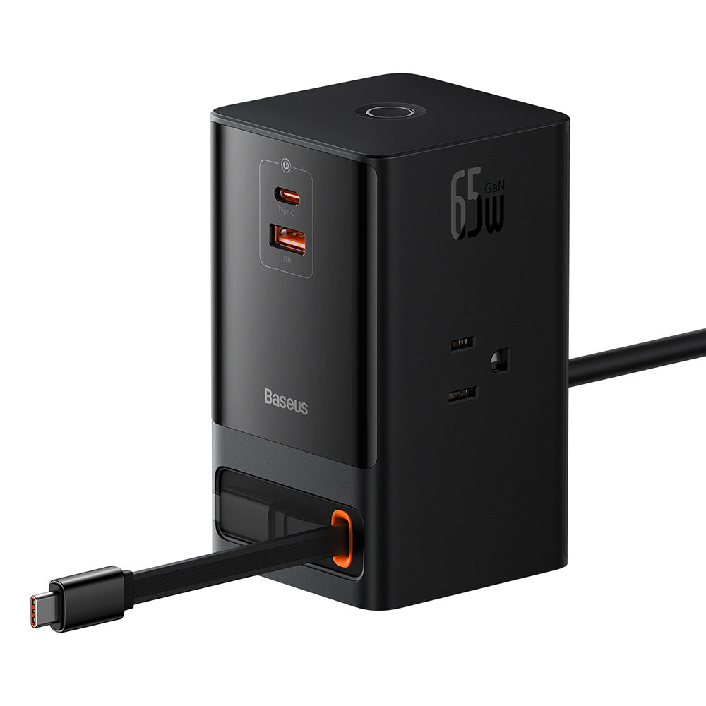 Extensión Baseus PowerCombo US, 3 x Enchufes, Negro PSLR000101