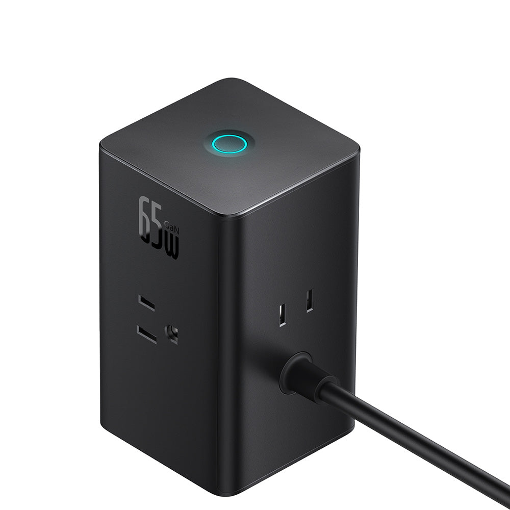 Extensión Baseus PowerCombo US, 3 x Enchufes, Negro PSLR000101