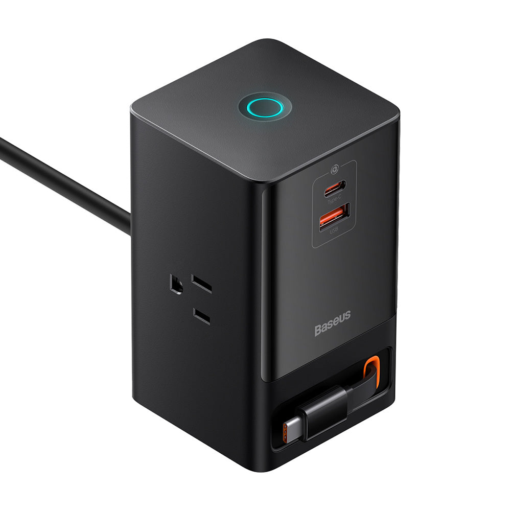 Extensión Baseus PowerCombo US, 3 x Enchufes, Negro PSLR000101