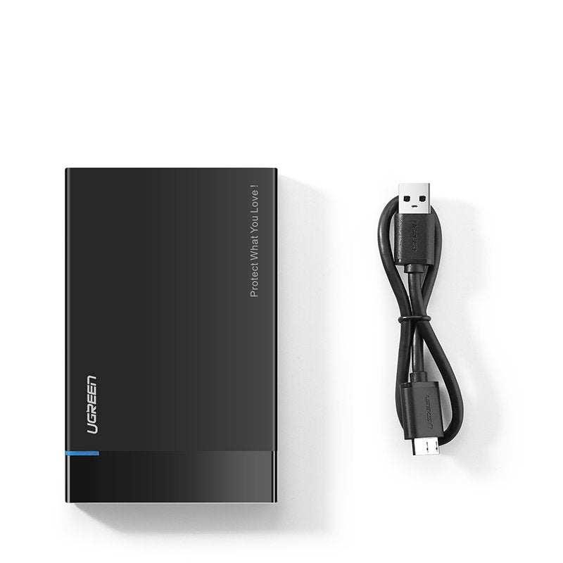 Rack UGREEN US221 para HDD / SSD SATA de 2.5 pulgadas, USB 3.2, Negro