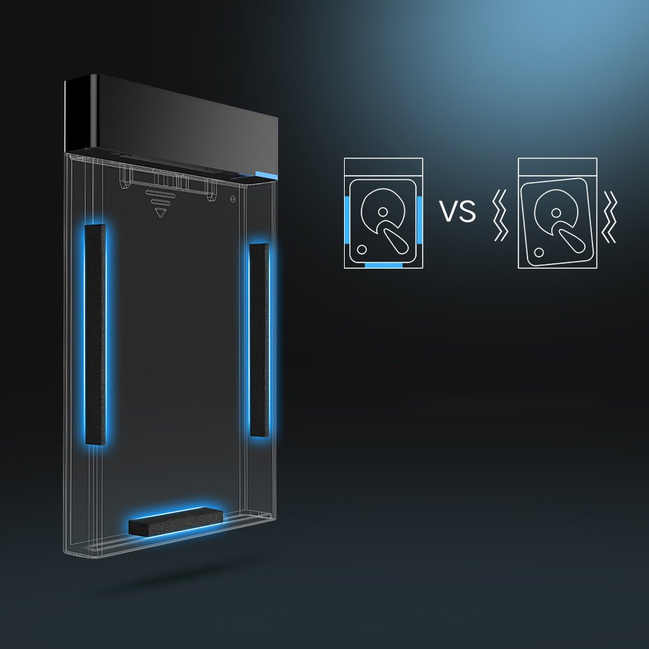 Rack UGREEN US221 para HDD / SSD SATA de 2.5 pulgadas, USB 3.2, Negro