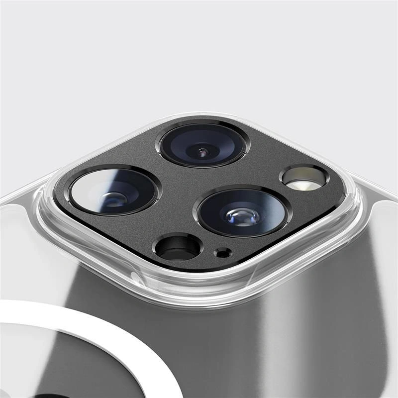 Marco de protección para la Cámara Trasera Tech-Protect Camalloy Fit+ para Apple iPhone 17 Pro, Aluminio, Plateado