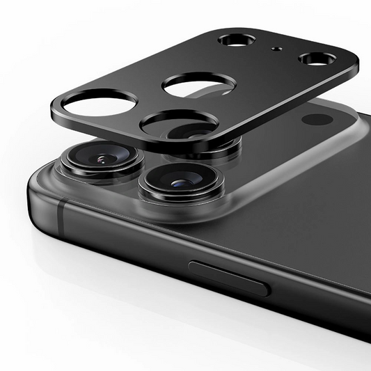 Marco de protección para Cámara Trasera Tech-Protect Camalloy Fit+ para Apple iPhone 17 Pro Max, Aluminio, Negro