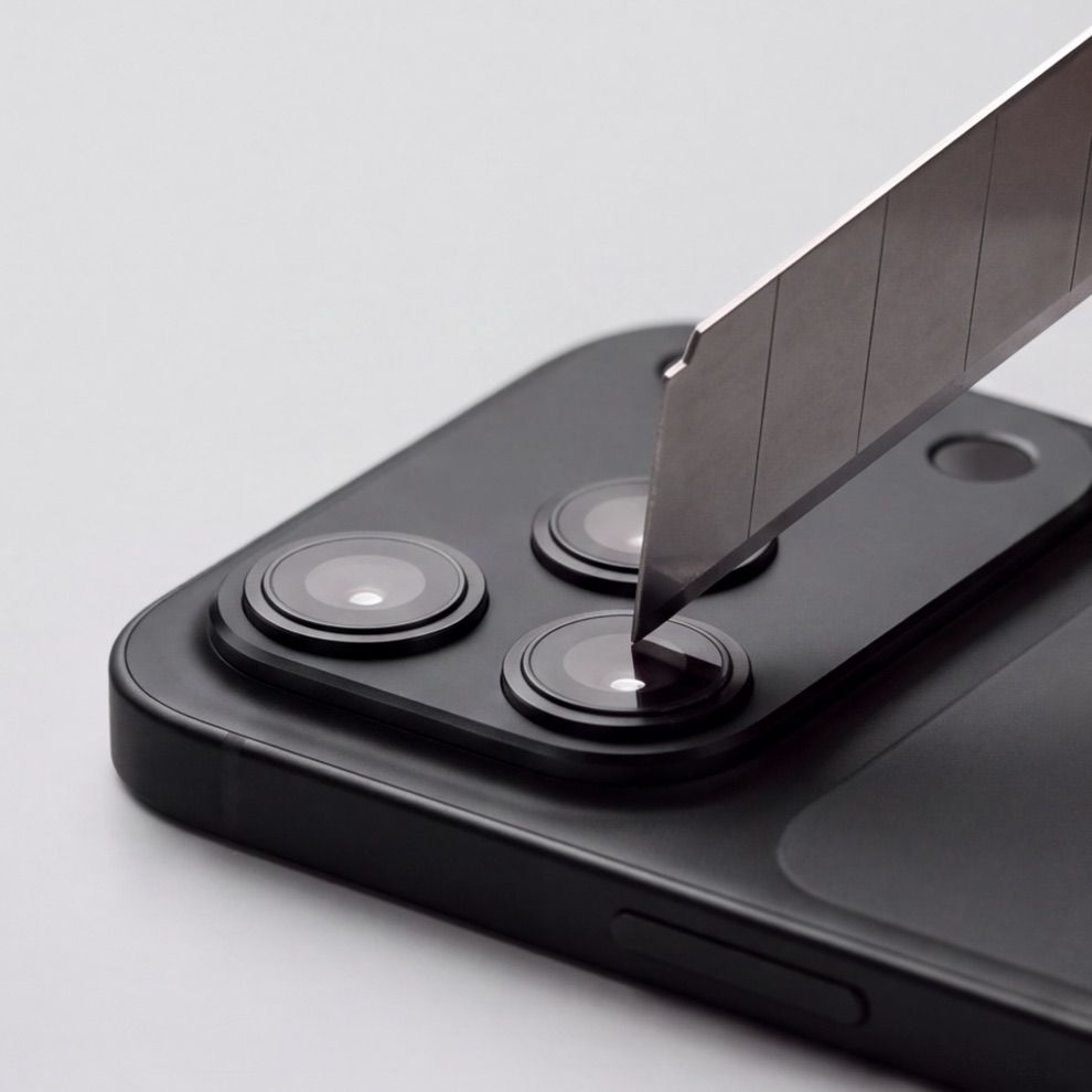 Marco de protección para cámara trasera Tech-Protect Camalloy Fit+ para Apple iPhone 18 Pro Max, Aluminio, Negro