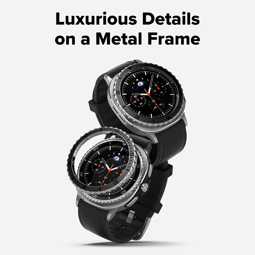 Marco de Protección Ringke Premium Styling para Samsung Galaxy Watch8 Classic, Negro