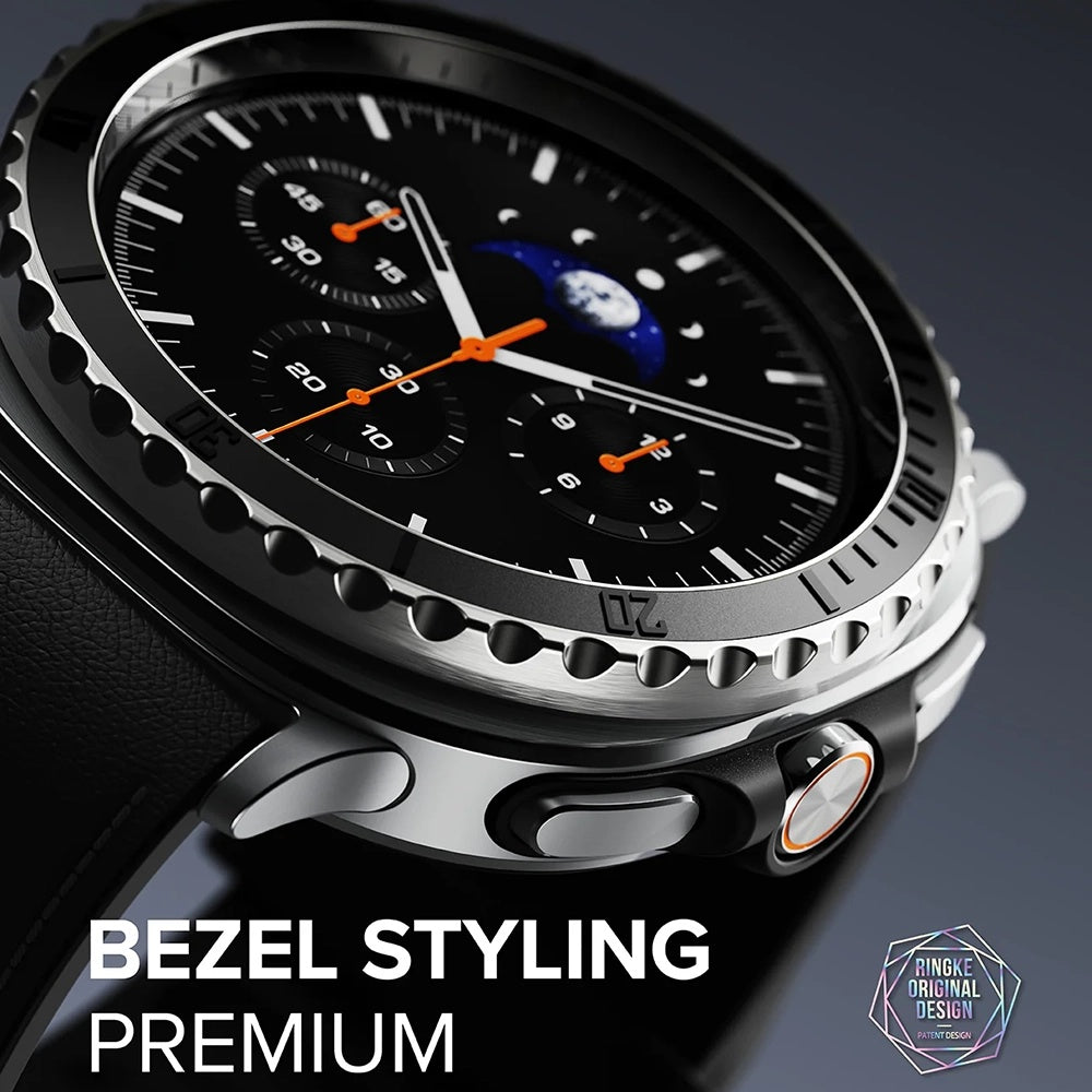 Marco de Protección Ringke Premium Styling para Samsung Galaxy Watch8 Classic, Negro