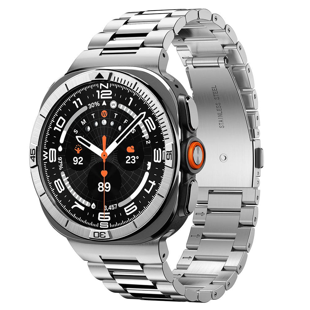 Marco Protector Spigen Tune Pilot para Samsung Galaxy Watch Ultra2, Plateado ACS11616