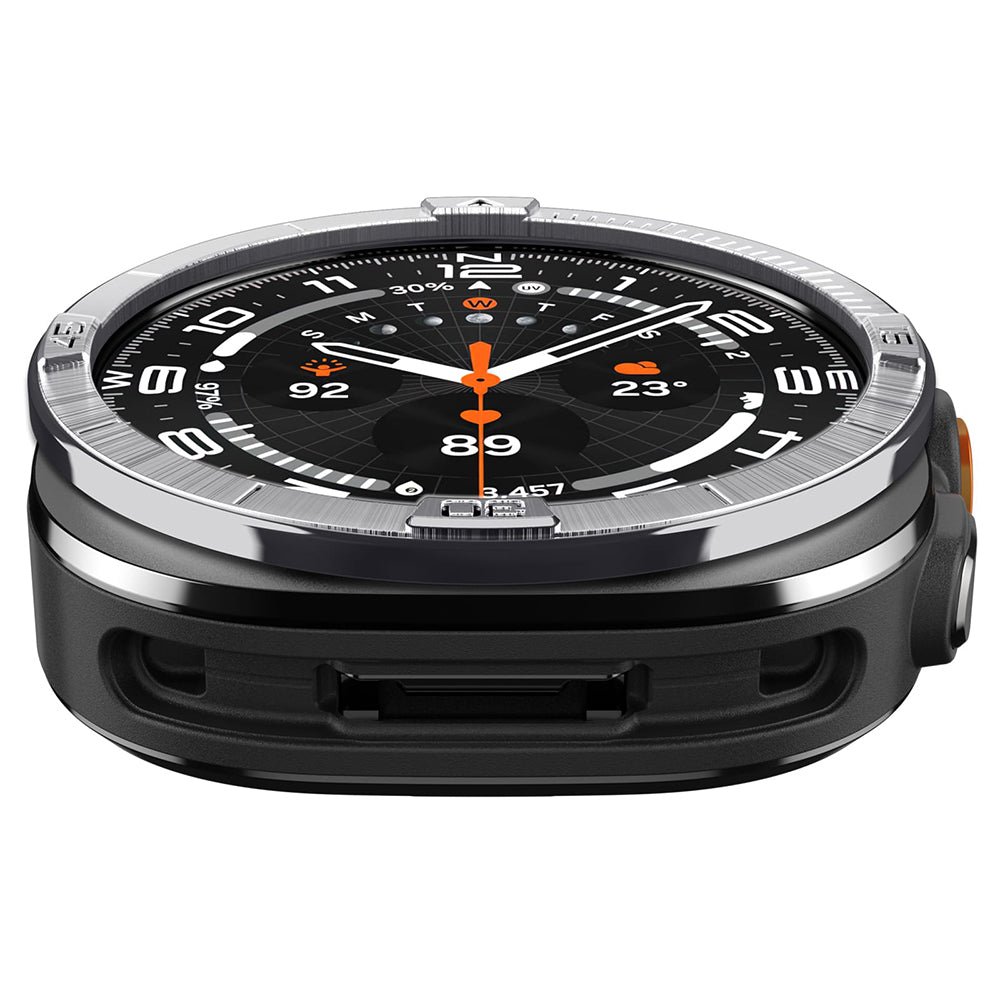 Marco Protector Spigen Tune Pilot para Samsung Galaxy Watch Ultra2, Plateado ACS11616