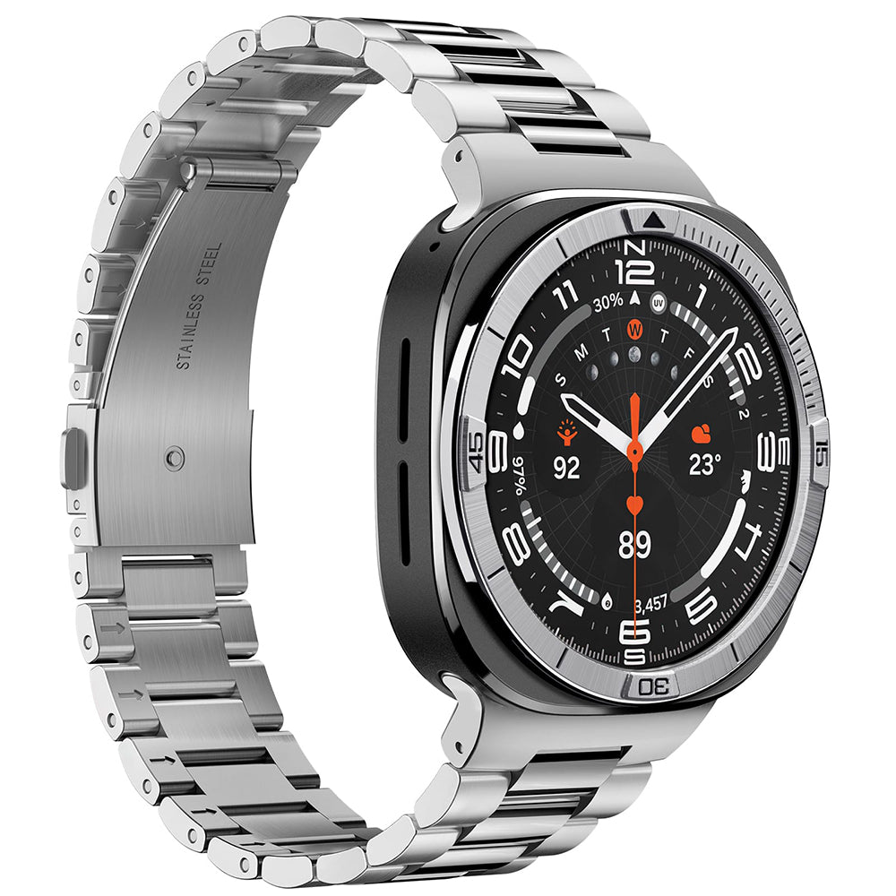Marco Protector Spigen Tune Pilot para Samsung Galaxy Watch Ultra2, Plateado ACS11616