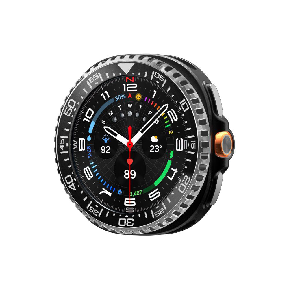 Marco de Protección Spigen Tune Pro Diver para Samsung Galaxy Watch8 Classic, Negro