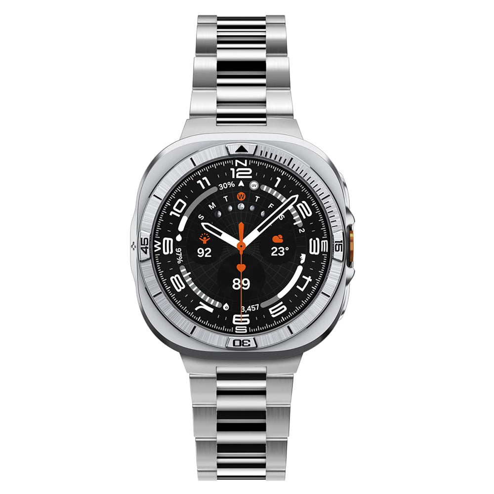 Marco Protector Spigen Tune Pro Pilot para Samsung Galaxy Watch Ultra2, Plateado ACS11618