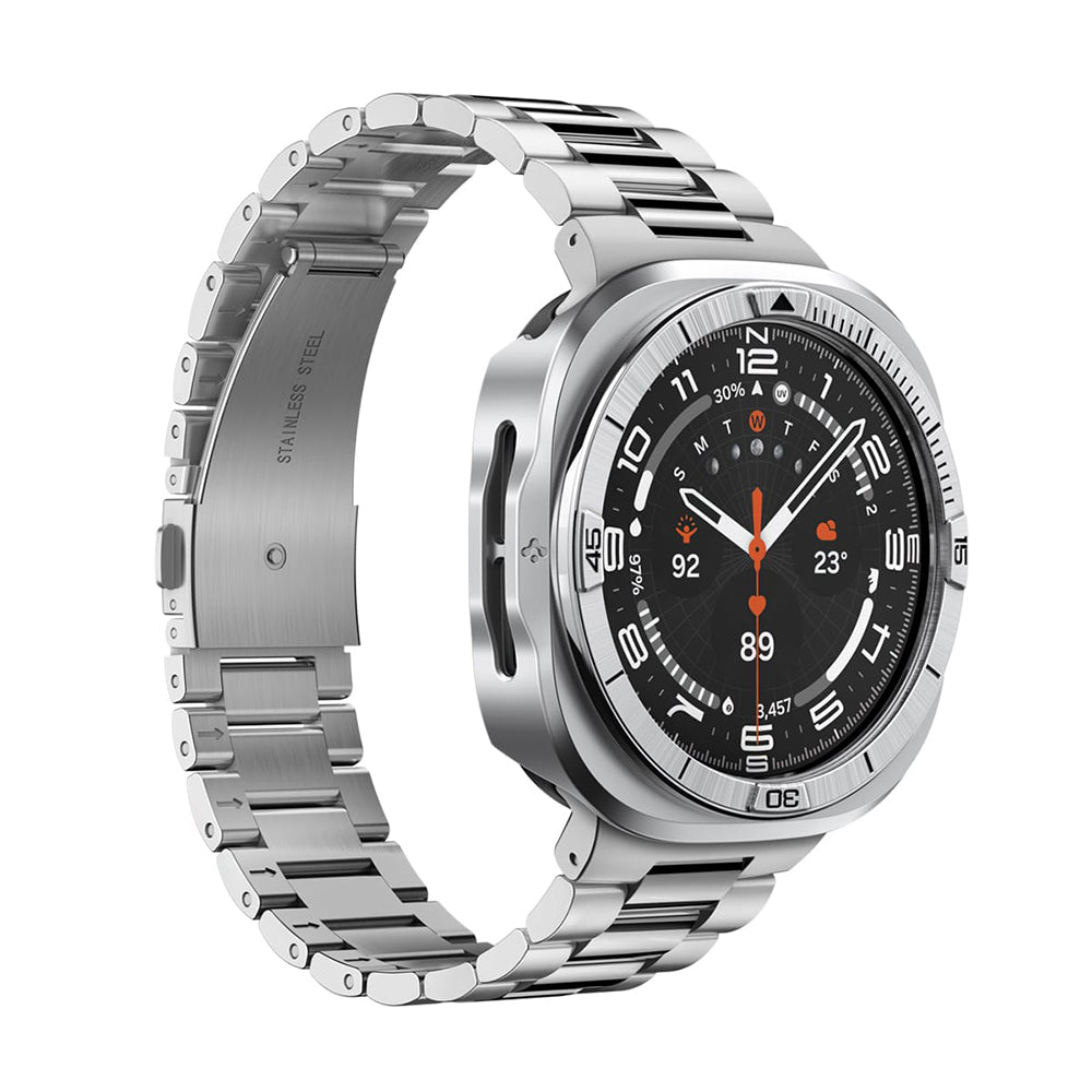 Marco Protector Spigen Tune Pro Pilot para Samsung Galaxy Watch Ultra2, Plateado ACS11618