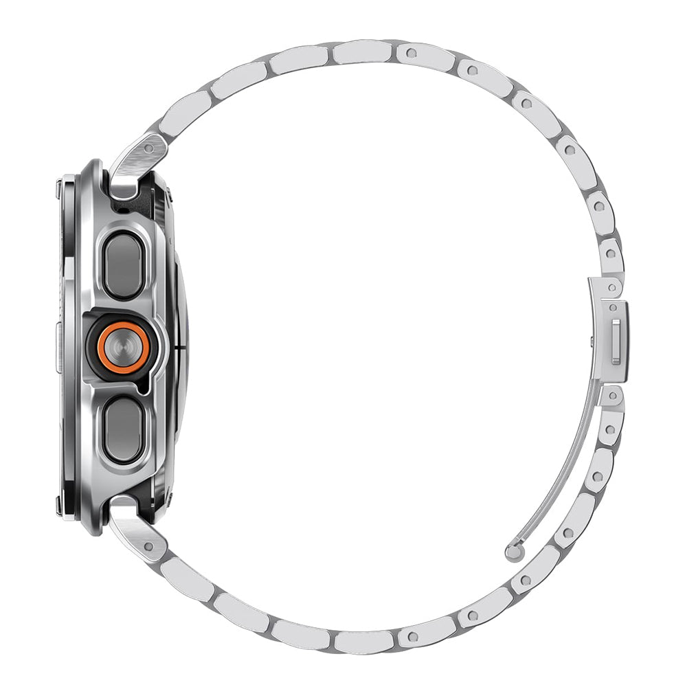 Marco Protector Spigen Tune Pro Pilot para Samsung Galaxy Watch Ultra2, Plateado ACS11618
