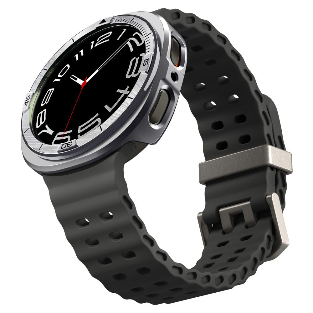 Spigen Tune Pro Pilot Protection Frame for Samsung Galaxy Watch8 44mm, Silver