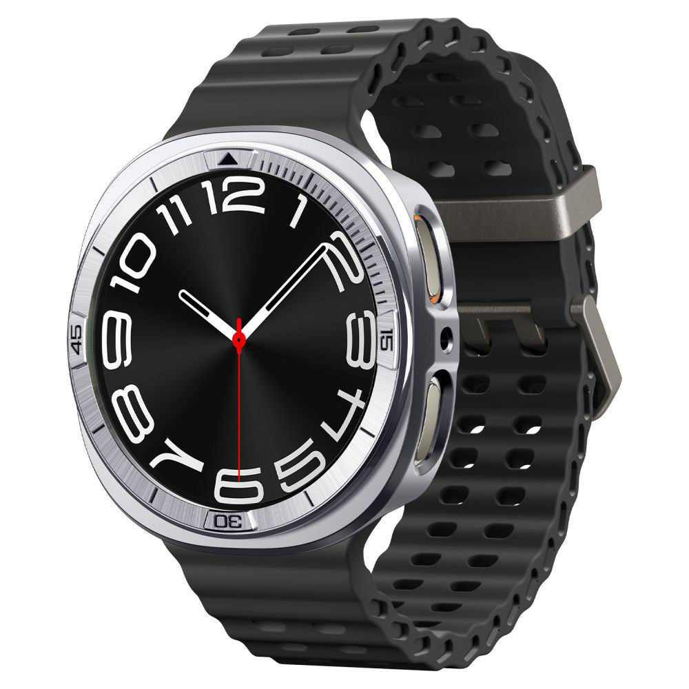Spigen Tune Pro Pilot Protection Frame for Samsung Galaxy Watch8 44mm, Silver