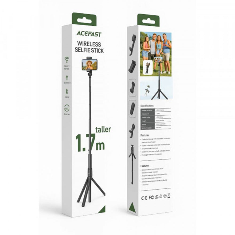 Selfie Stick Bluetooth Acefast E31, Universal, Negro