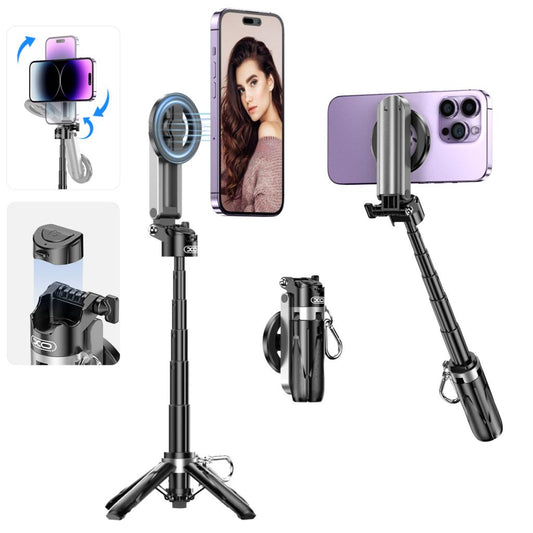 Selfie Stick Bluetooth XO Design SS22, Universal, Negro