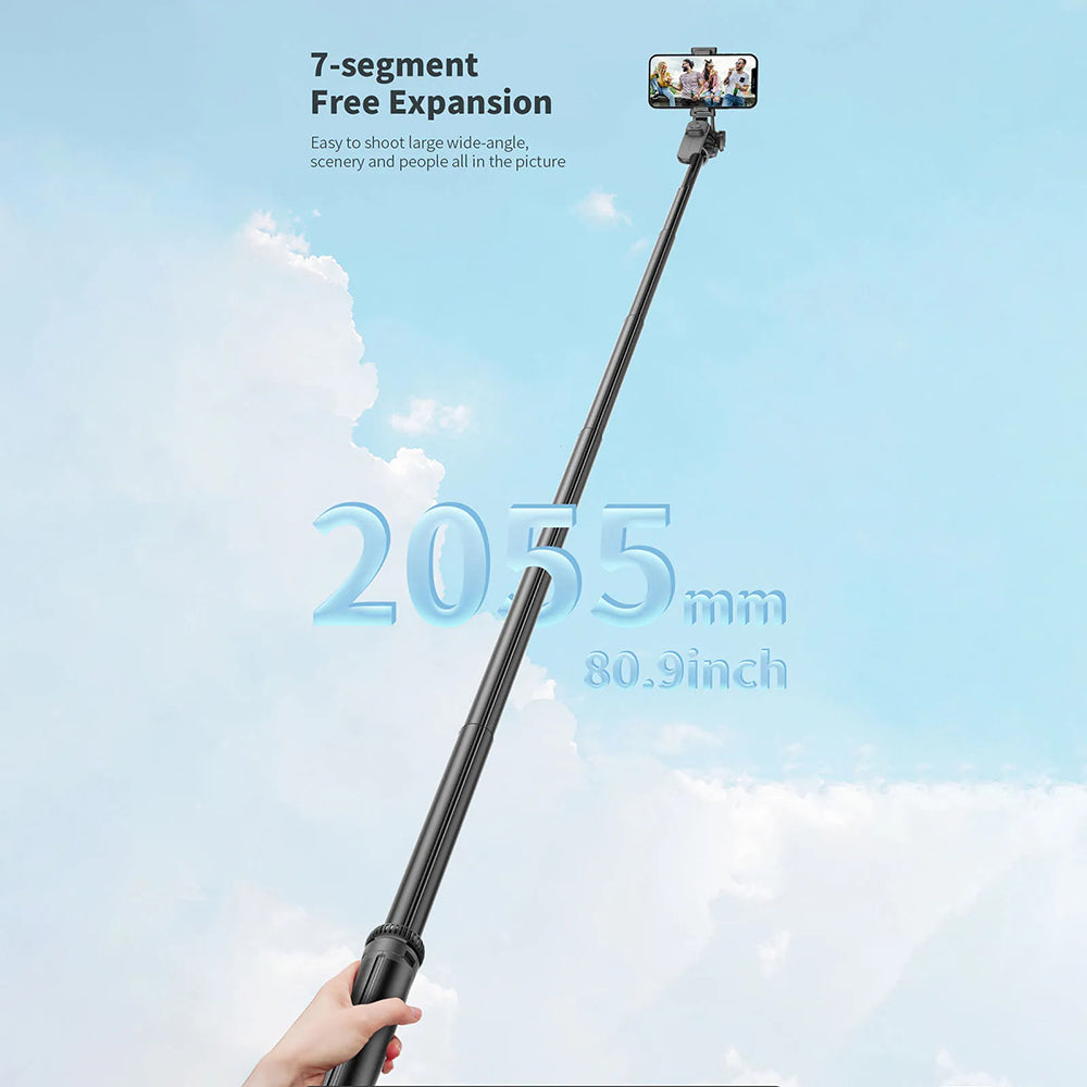Selfie Stick Bluetooth Techsuit C05, Universal, Negro