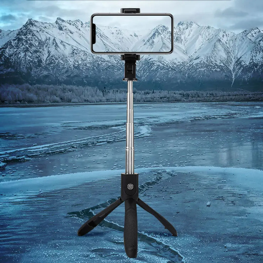 Selfie Stick Bluetooth Techsuit K06, Universal, Negro